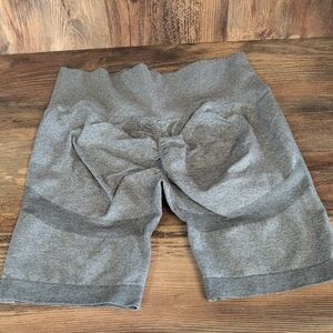 Women's Gray Butt Lift Bike Shorts XL        M616